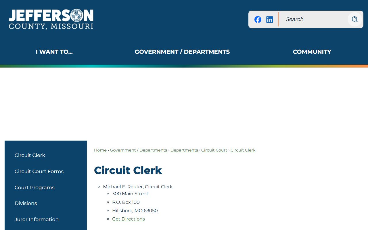 Jefferson County Circuit Clerk records office