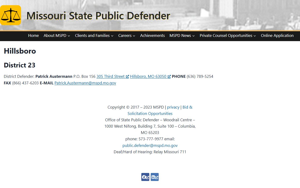 Jefferson County criminal court records public defender district