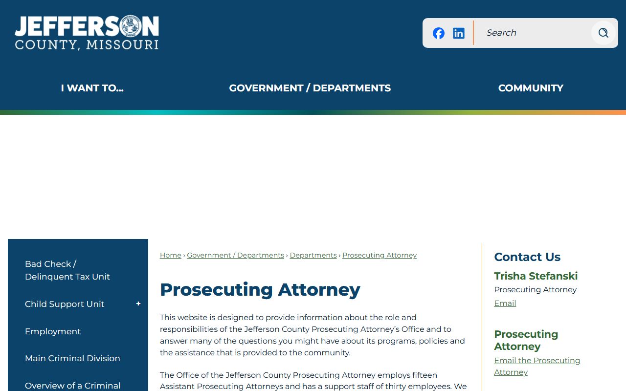 Jefferson County criminal court records prosecuting attorney office