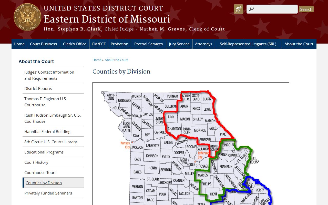 Jefferson County Circuit Court records and federal Eastern Division distinction