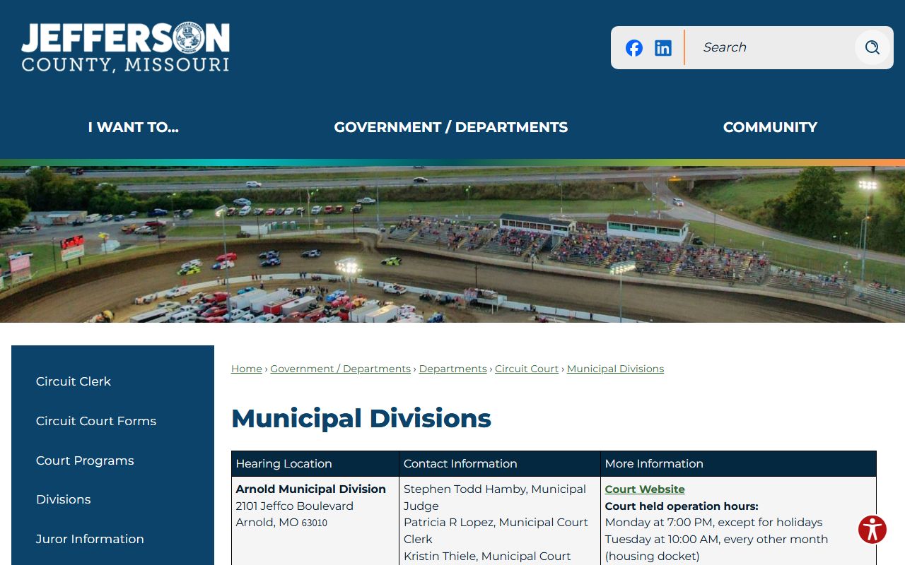 Jefferson County court records municipal division directory