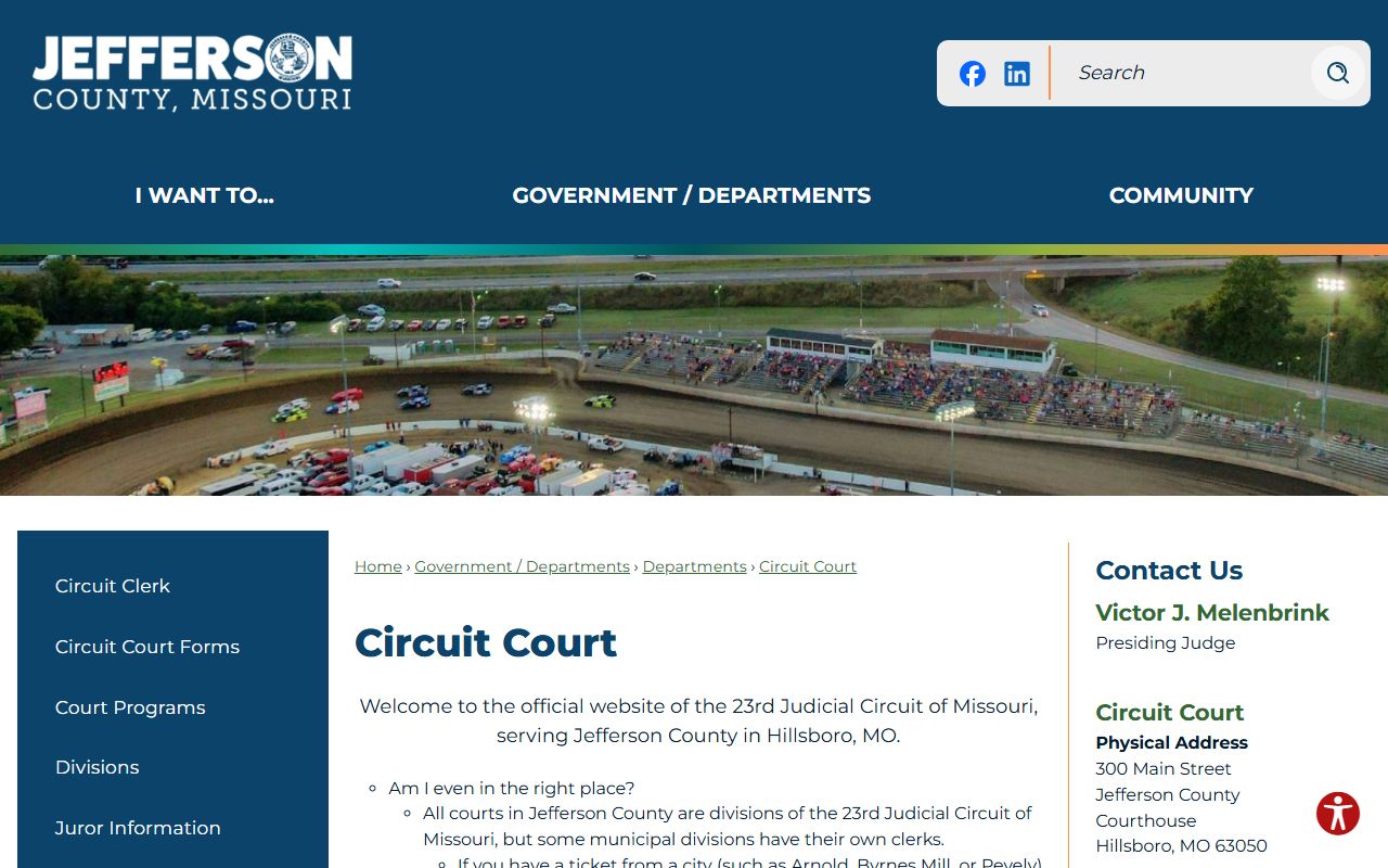 Jefferson County court records 23rd Judicial Circuit page